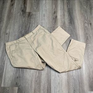 Bonobos Pants Men 40x32 Khaki Flat Front Chino Wednesday Athletic Fit